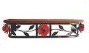 Ver imagem 1 de Aparador Suspenso de Parede Flores Prateleira Parede Ferro Multiuso Casa Decoração Suporte Ferro