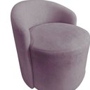 Ver imagem 6 de Kit 2 Poltronas Decorativa Yara Orgânica Veludo Rosê