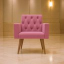 Ver mais imagens de 1 Poltrona Decorativa para Recepção Sala de Espera Consultório Thais Rose