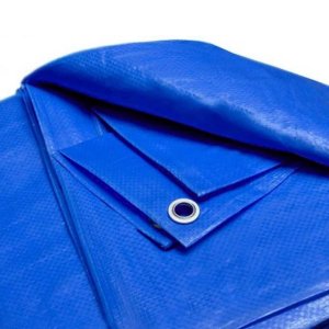Lona Polietileno 8x4 M com Cantos Reforçados Azul Famastil