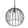 Pendente Luminária Lustre globo de teto Decoração 1 Lâmpada ferro artesanal teto design - verniz - 1
