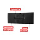 Ver imagem 6 de Cabeceira Painel Estofada Nevada Suede Preto Casal 1,40m para Cama Box - Arkell