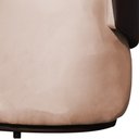 Ver imagem 3 de Namoradeira 2 Lugares Orgânica Decorativa Beatriz Veludo Rosa/pu Marrom - Montanaris Decor