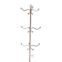 Ver imagem 1 de Cabideiro Cabide de Pé Chão Ferro Ouro Rose Gold Ganchos Suporte Parede Pendurador Bolsas Roupas