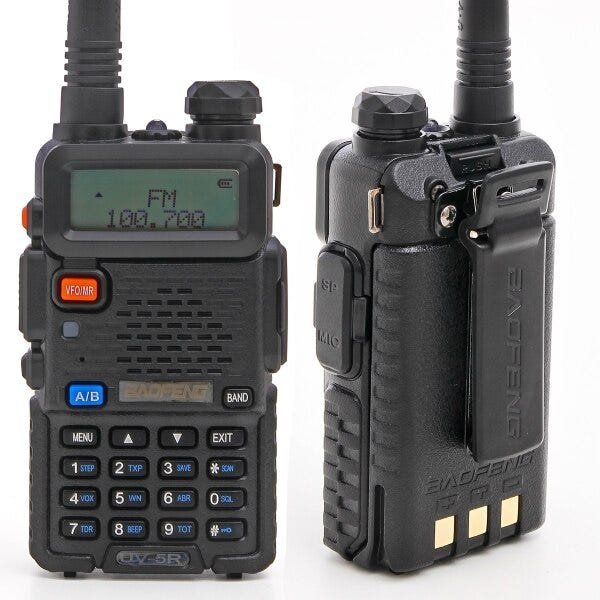 Rádio Dual Band Uv-5R 136-174/400-520 Mhz Fon - 4