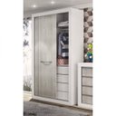 Ver imagem 4 de Guarda-Roupa Solteiro 2 Portas de Correr 4 Gavetas News 