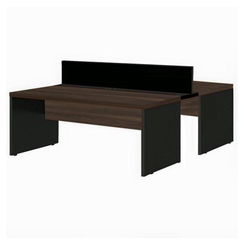 Estação de Trabalho Dupla 1,50x1,35m 02 Lugares s/ Gavetas c/ ponto de tomada - WORKSTART - MARSALA/