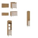 Ver imagem 2 de Cozinha Compacta 6 Peças Concept Prime Marrom/Ipê/Cristalo