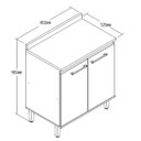 Ver imagem 5 de Cozinha Compacta 6 Peças Concept Prime Marrom/Ipê/Cristalo