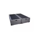 Ver imagem 2 de Cama Box Baú Queen Colchão Mola Ensacada Belos Sonhos + Box Suede 67x158x198 Cinza