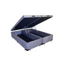 Ver imagem 1 de Cama Box Baú Queen Colchão Mola Ensacada Belos Sonhos + Box Suede 67x158x198 Cinza
