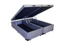 Ver imagem 1 de Cama Box Baú Queen Colchão Mola Ensacada Belos Sonhos + Box Suede 67x158x198 Cinza
