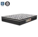 Ver imagem 3 de Cama Box Baú Queen Colchão Mola Ensacada Belos Sonhos + Box Suede 67x158x198 Cinza