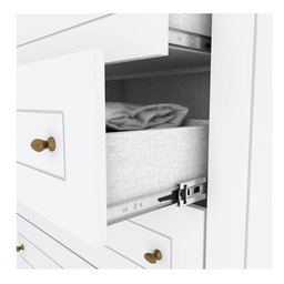 Guarda Roupa Infantil Americano 4 Portas Branco Hp – Henn - 5