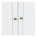 Ver imagem 3 de Guarda Roupa Infantil Americano 4 Portas Branco Hp – Henn