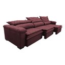 Ver mais imagens de Sofá Retrátil e Reclinável 3.82m Molas Ensacadas Cama inBox Botonê Espuma Viscoelástico Vinho