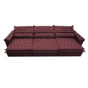 Ver imagem 5 de Sofá Retrátil e Reclinável 3.82m Molas Ensacadas Cama inBox Botonê Espuma Viscoelástico Vinho