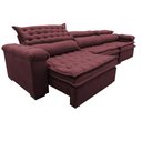 Ver imagem 7 de Sofá Retrátil e Reclinável 3.82m Molas Ensacadas Cama inBox Botonê Espuma Viscoelástico Vinho