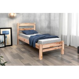 Cama de Solteiro Madeira Maciça sem Pintura - 1