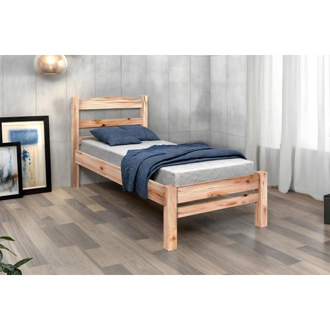 Cama de Solteiro Madeira Maciça sem Pintura