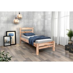 Cama de Solteiro Madeira Maciça sem Pintura - 2