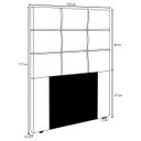 Ver imagem 5 de Cabeceira Cama Box Casal King 193cm D10 Esmeralda Suede Bege - Mpozenato