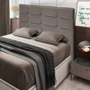 Ver imagem 2 de Cabeceira Cama Box Casal King 193cm D10 Esmeralda Suede Bege - Mpozenato