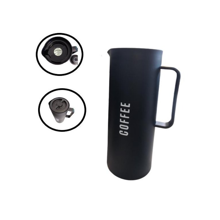 Garrafa Térmica Manhattan Preta 1l - Hauskraft Garrafa Térmica Manhattan Preta 1l - Hauskraft