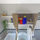 Ver mais imagens de Armário Suspenso para Lavandeira com Suporte para Cabides