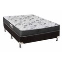 Ver imagem 1 de Cama Box Casal: Colchão Anatômico Herval D28-ep Ortopedic Black+ Base Crc Suede Black(138x188)