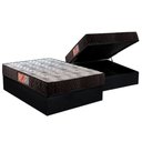 Ver imagem 1 de Cama Box Baú Casal: Colchão Espuma Paropas D23 Pasquale + Base CRC Suede Black(138x188)