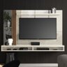 Painel Paris Tv até 55 Polegadas C/espelho e Lateral Ripada:off White/naturale - 2