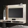 Painel Paris Tv até 55 Polegadas C/espelho e Lateral Ripada:off White/naturale - 4
