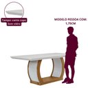 Ver imagem 5 de Conjunto de Mesa de Jantar Kate 180 Tp MDF Canto Copo 6 Cadeiras Irlanda