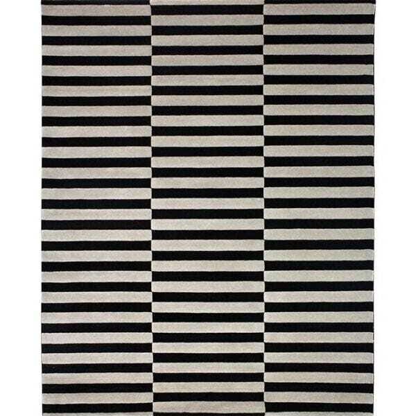 Tapete Listrado Preto e Branco Azad - 2,00x3,00M | MadeiraMadeira