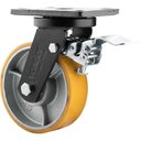 Ver imagem 2 de Rodizio Giratório com Freio 6'' Pu+ferro Industrial Vonder