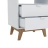 Mesa de Cabeceira Kappesberg 2 Gavetas Branco/itapuã - 9