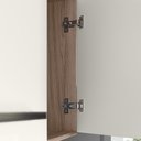 Ver imagem 4 de Armário Cozinha Compacta Suspensa C/ Balcão 7 Portas 2 Gavetas Juliete Nicioli Carvalho Nature / Off