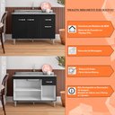 Ver imagem 6 de Balcão de Cozinha Elsa para Pia de 120cm Preto - Montanaris Decor Md Montanaris Decor