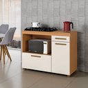 Ver imagem 4 de Balcão para Cooktop 5 Bocas Cronus Arte Móveis Cinamomo/Off White
