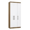Ver imagem 1 de Guarda Roupa Dormitório Modulado Paris Módulo 3 Portas - Luciane 327:Avelã e Branco