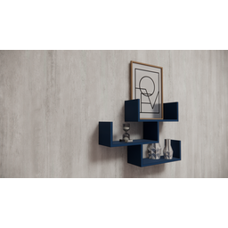 Prateleiras para Livros azul Mix 3 Peças 40x15x15 - 2