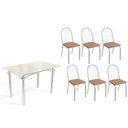 Ver imagem 1 de Mesa Cozinha Elba 120 + 6 Cad Noruega Cromado Kappesberg