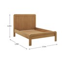 Ver imagem 2 de Cama Casal Madeira Maciça 3308U Nest Tauari Finestra