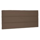 Ver imagem 1 de Cabeceira Painel Queen 1,60m La Italiana Suede Caramelo