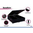 Ver imagem 2 de Cama Box Baú Crc Casal +Colchão Anatômico Ortopédico Light Ortobom 138