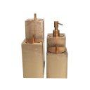 Ver imagem 1 de Conjunto Banheiro 4 Pçs Resina Champagne - Gold Matte