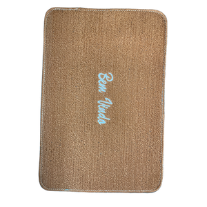 Capacho Bordado 40x60 100% Propileno - Bem Vindo - Caramelo