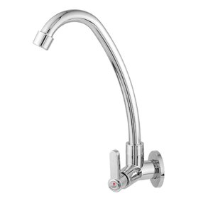 Torneira de Cozinha Parede Abs Cromada Bica Móvel Concept Metais 02060