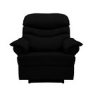 Ver imagem 2 de Poltrona Reclinável Elétrica Suede Preto